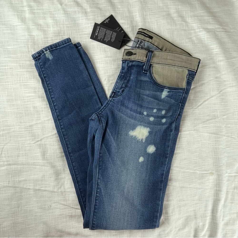 FLYING MONKEY DISTRESSED JEANS Size 28 - Picture 12 of 12